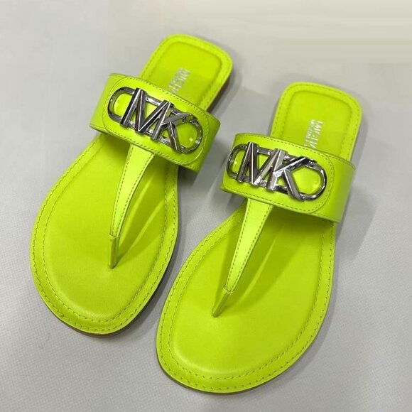 MICHAEL Michael Kors Parker Leather T-Strap Sandal - Picture 1 of 2